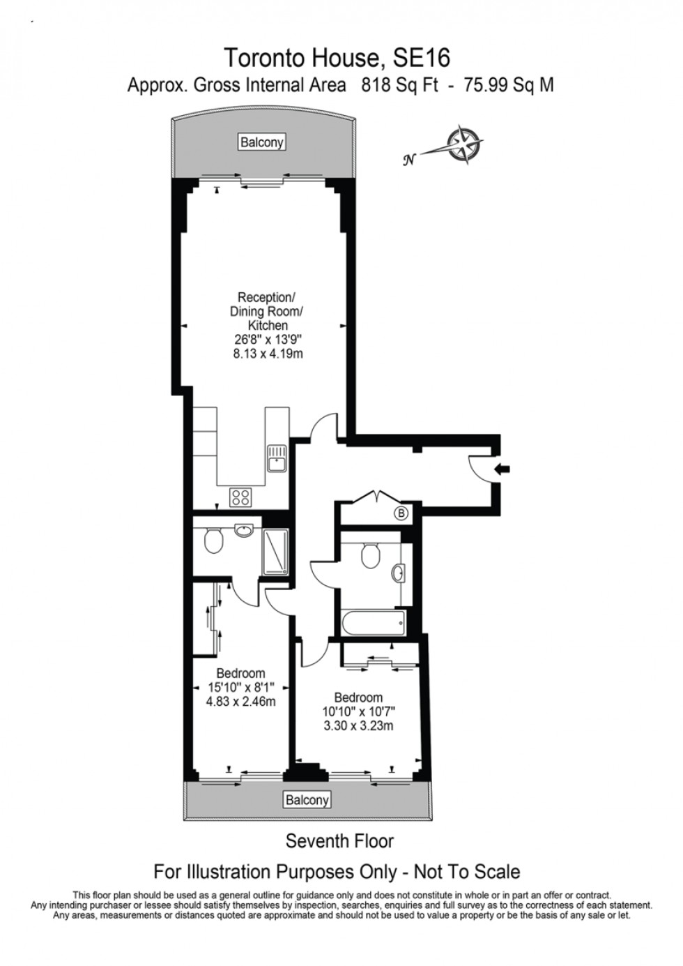 Floorplan for Toronto House, Surrey Quays Road