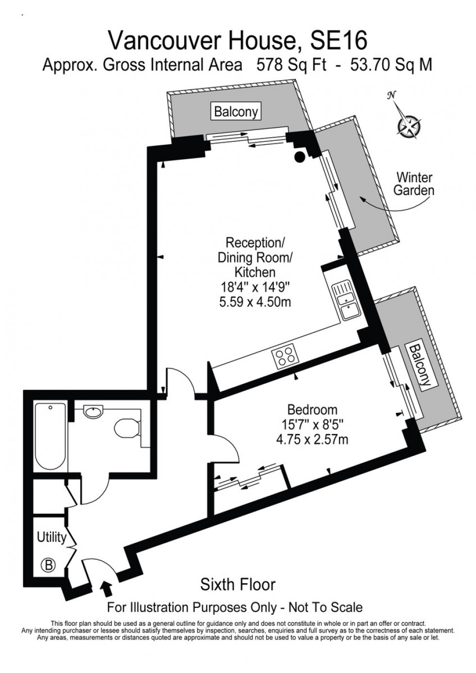 Floorplan for Vancouver House, Surrey Quays Road