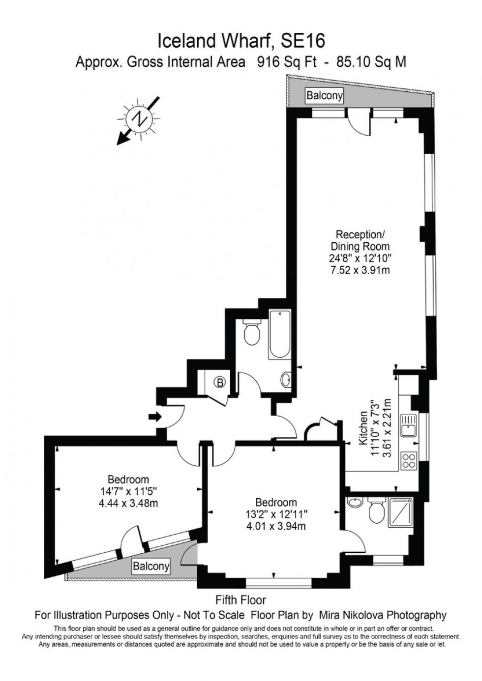 Floorplan for Iceland Wharf, Canada Water