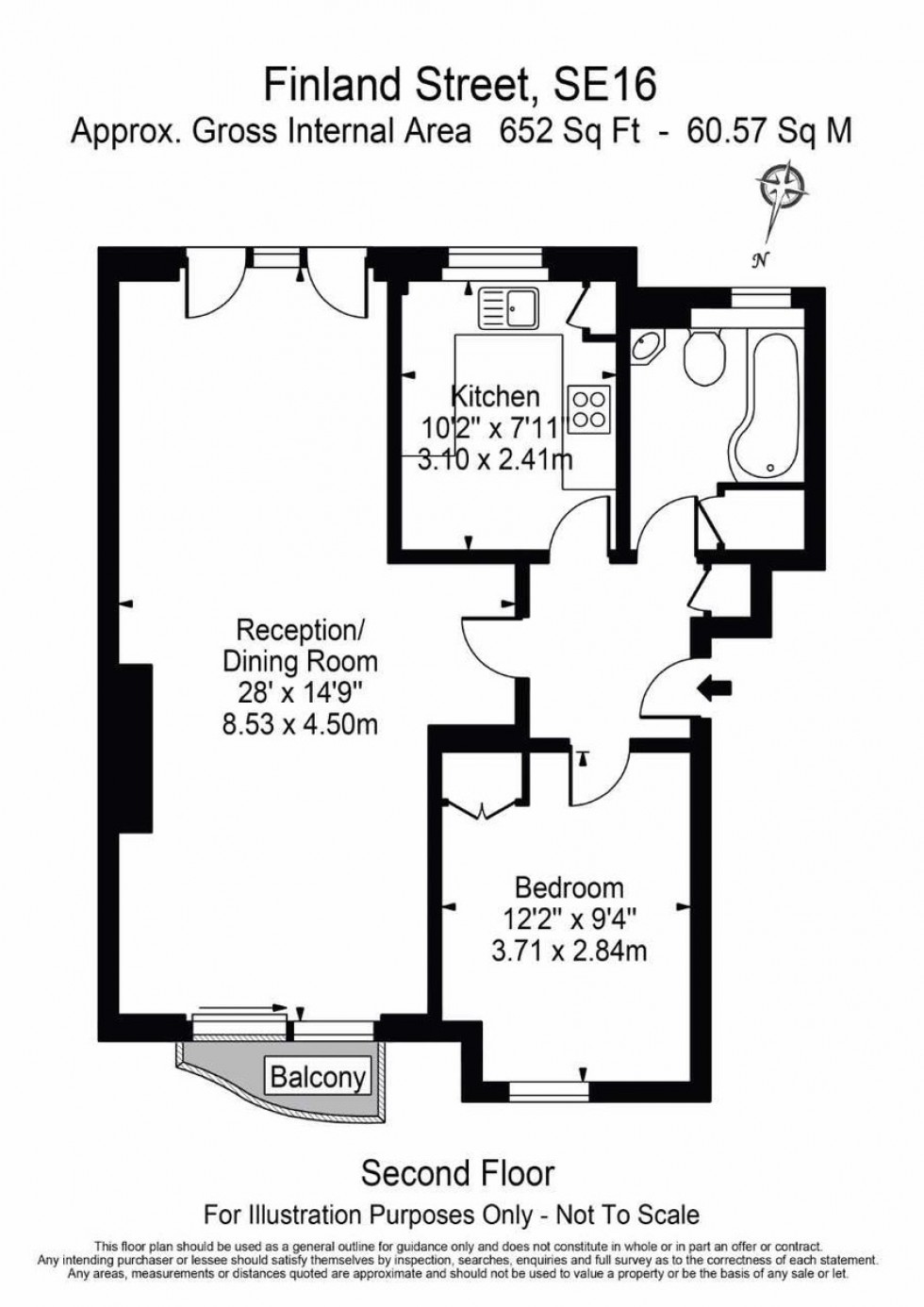 Floorplan for Finland Street, London, SE16