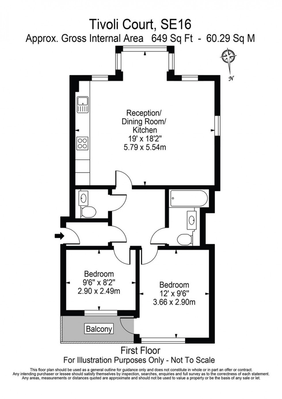 Floorplan for Lawrence Wharf, Rotherhithe Street, SE16