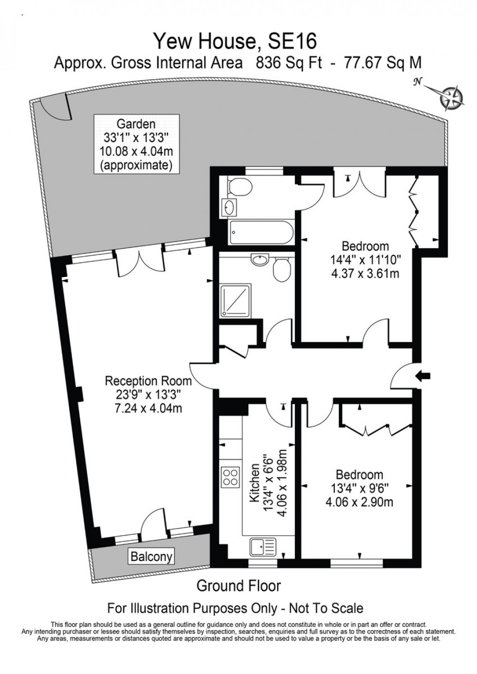 Floorplan for Woodland Crescent, Canada Water, SE16