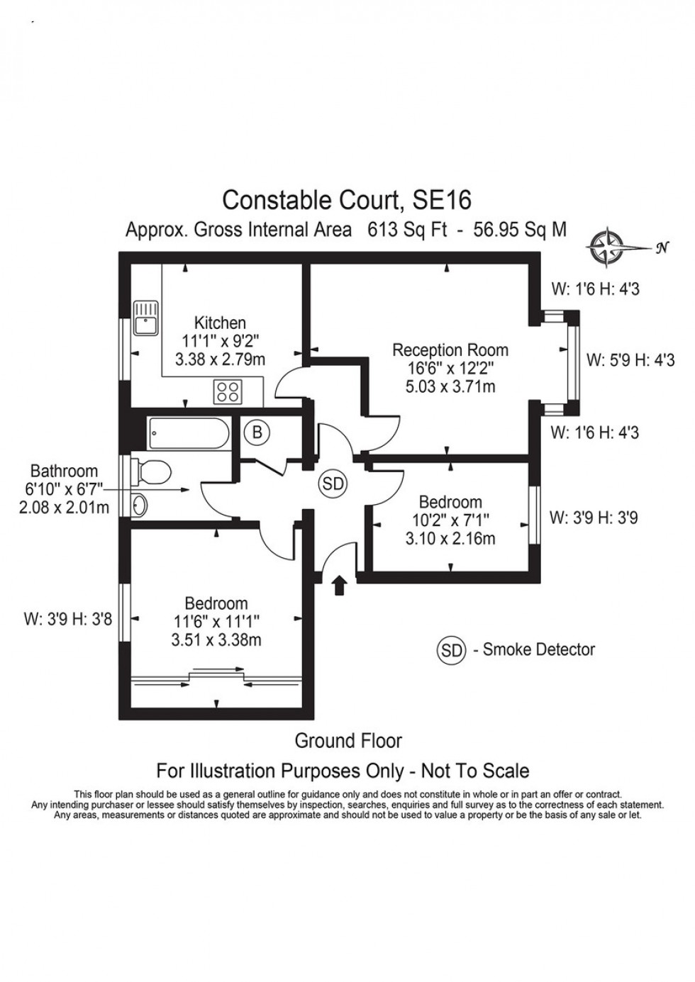 Floorplan for Constable Court, Stubbs Drive, SE16