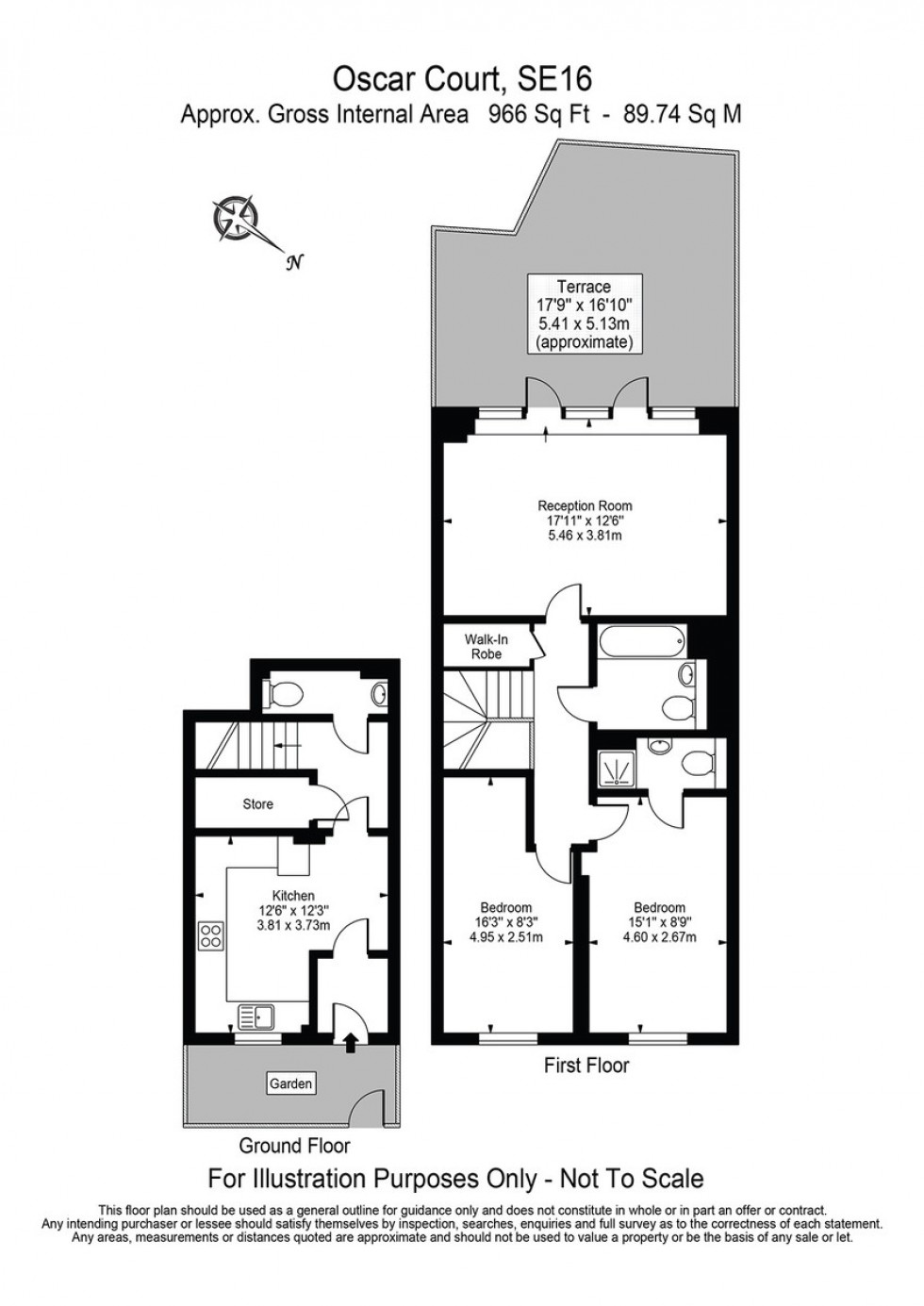 Floorplan for Oscar Court , Rotherhithe Street, London, SE16