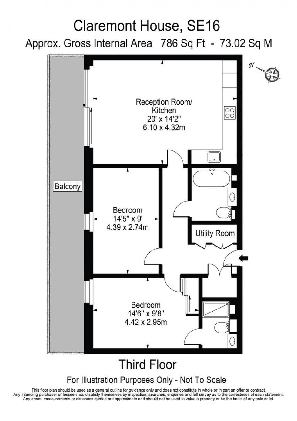 Floorplan for Quebec Way, Canada Water, SE16